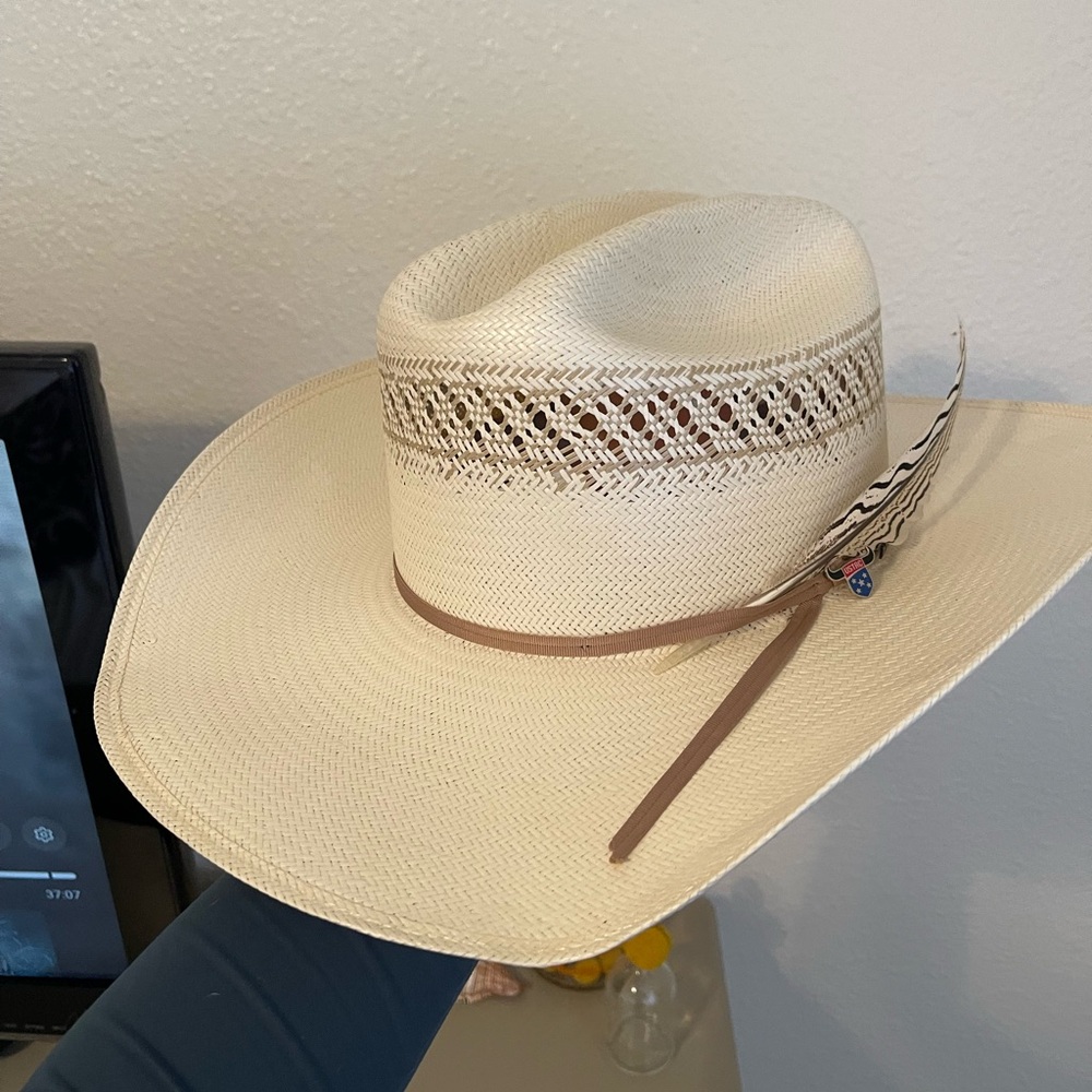 Resistol USTRC Cowboy Hat w/ Feather